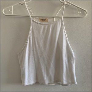 ♡ brandy melville ribbed halter tank ♡